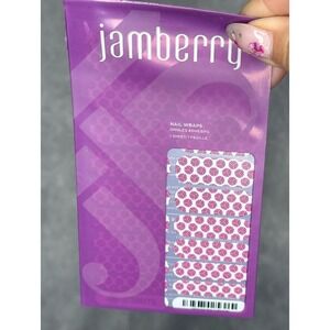 Jamberry Nail Wraps Hot Pink Volleyballs 2 Full Sheets‎ Retired HTF Rare BNIP